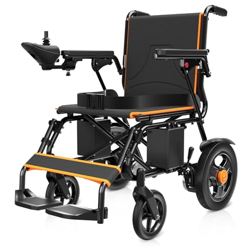 Foldable Electric Wheelchair for Adults, 500W Dual Motor Power Chair, 15 Mile Range, Supports 350 lb