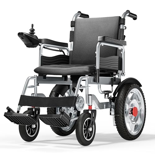 Foldable Electric Wheelchair for Adults, 25 Mile Range Power Chair, Portable All-Terrain Design